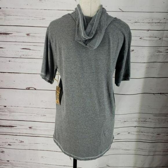 Metro One Two Tone Hooded Oversized Tee‎ Shirt Medium - Picture 3 of 6
